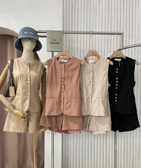 MATINEE Summer Co-Ord Waistcoat and Shorts Sets